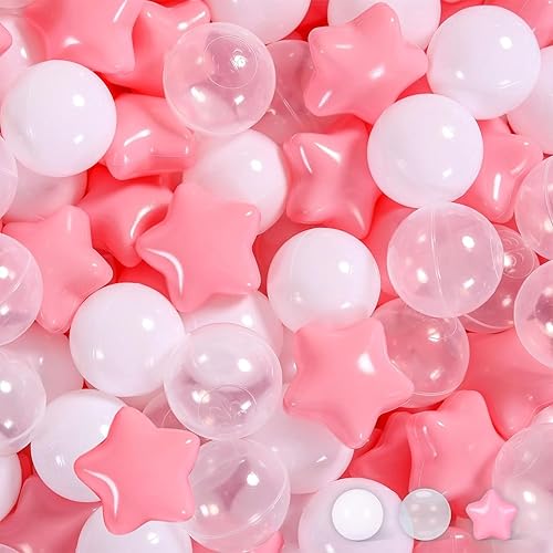 Miniatura 9 de Pelotas de plástico suave, 100 bolas de juguete de plástico para niños, regalo ideal para cumpleaños de bebé pequeño, Navidad, tienda de campaña de