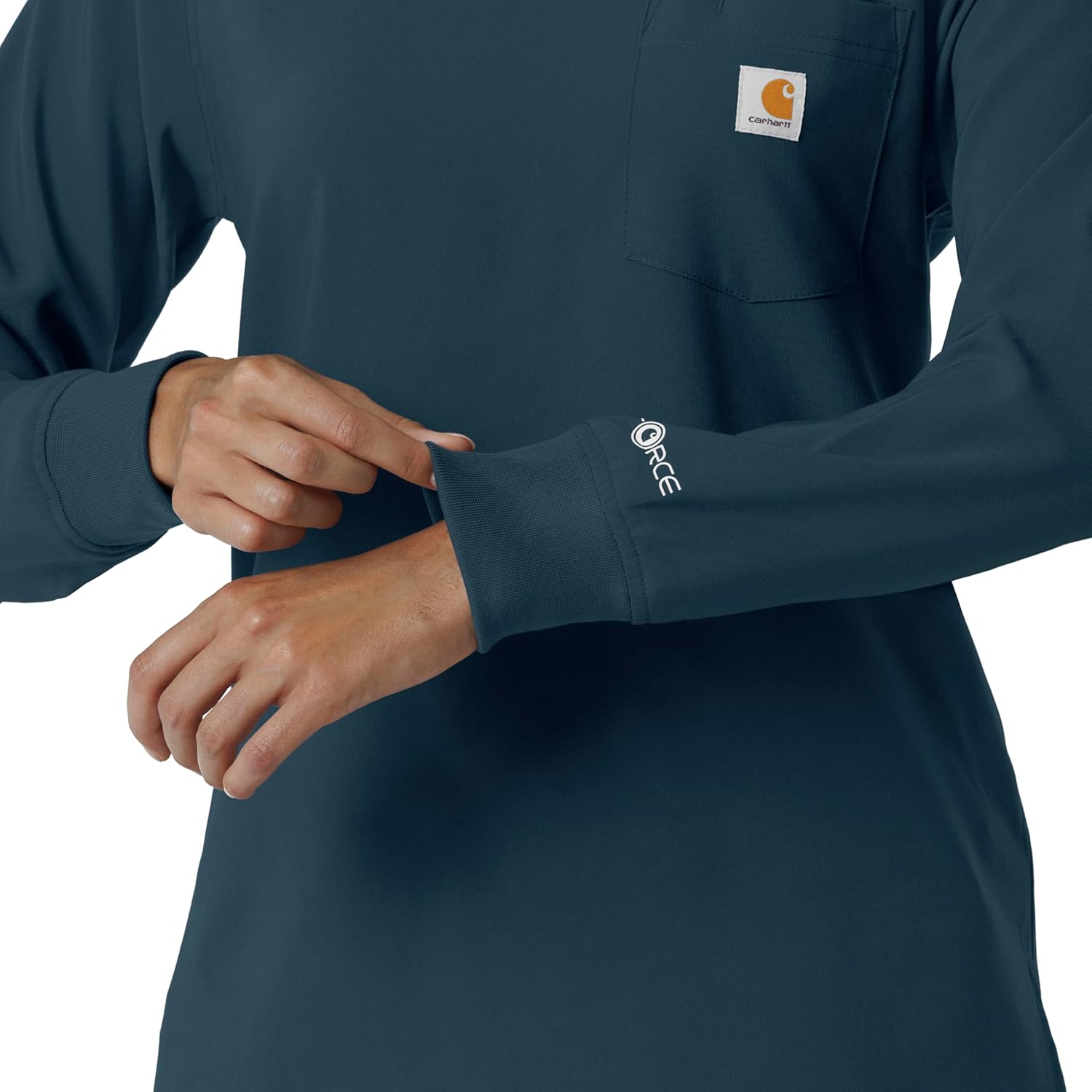 Carhartt Womens Women's Crewneck Long-Sleeve Scrub Top - Image 11