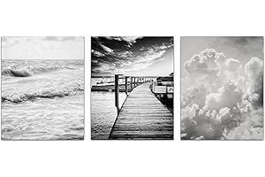 Unframed Black and White Wall Art Set
