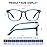 Jectieey Reading Glasses for Women Men - Blue Light Blocking UV Filter Computer Readers,Anti Eyestrain Eyeglasses(Transparent Blue, 1.25X)