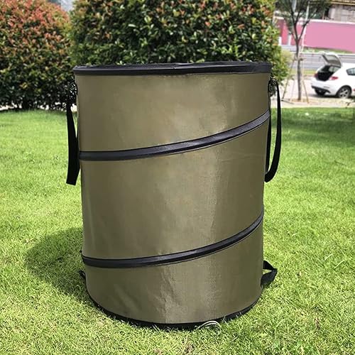 Miniatura 4 de Bolsa de jardín plegable para jardín, bolsa reutilizable para desechos de hojas, para campamento, resistente, para exteriores, contenedor de