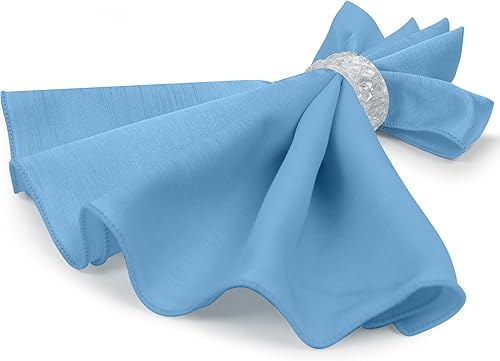 Miniatura 71 de Ultimate Textile -1 docena - Reversible Shantung Satin - Majestic - Servilletas de tela Majestic de 17 x 17 pulgadas color azul pizarra