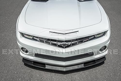 Miniatura 3 de Repuesto para modelos Chevrolet Camaro SS 2010-2013  Primer de plástico ABS estilo ZL1, parachoques delantero negro, alerón inferior, divisor de