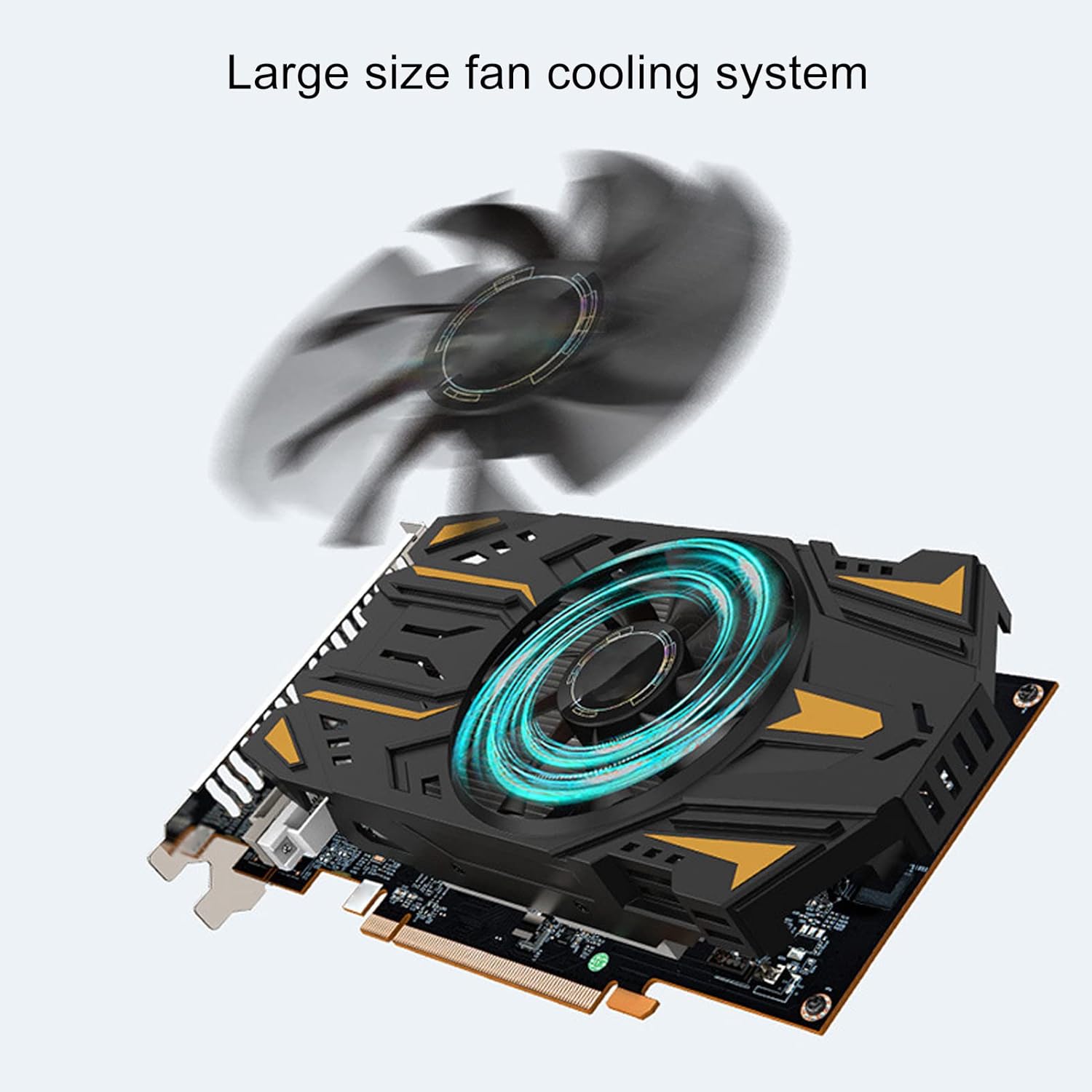 Dpofirs Scheda Grafica RX550, Scheda Grafica da Gioco 4G GDDR5 128bit Supporto Ventola Singola Scheda Grafica HDMI DP DVI con Scheda PCB, Scheda Video 1071MH/6000MHz Dpofirs Scheda Grafica RX550, Scheda Grafica da Gioco 4G GDDR5 128bit Supporto Ventola Singola Scheda Grafica HDMI DP DVI con Scheda PCB, Scheda Video 1071MH/6000MHz