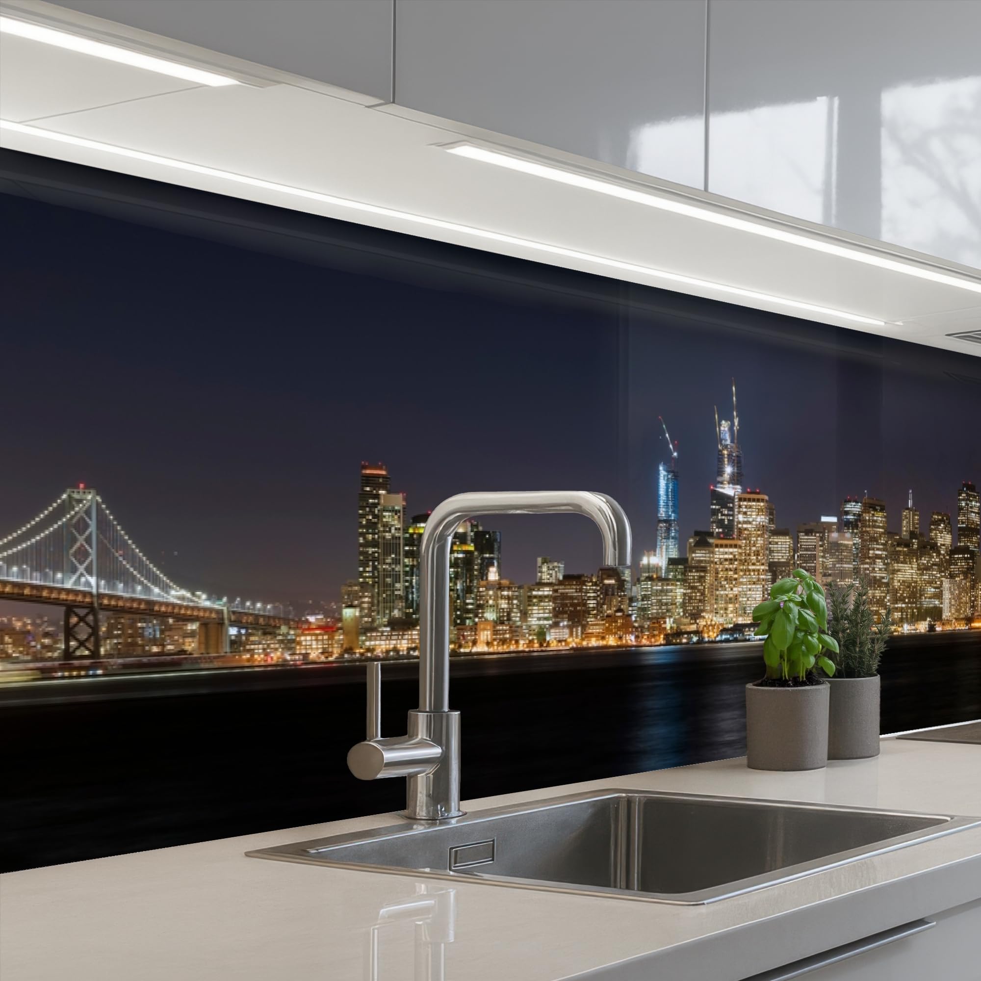 KitchenYeah© Splashback for Kitchen self Adhesive Sink Splash Splatter — image 1