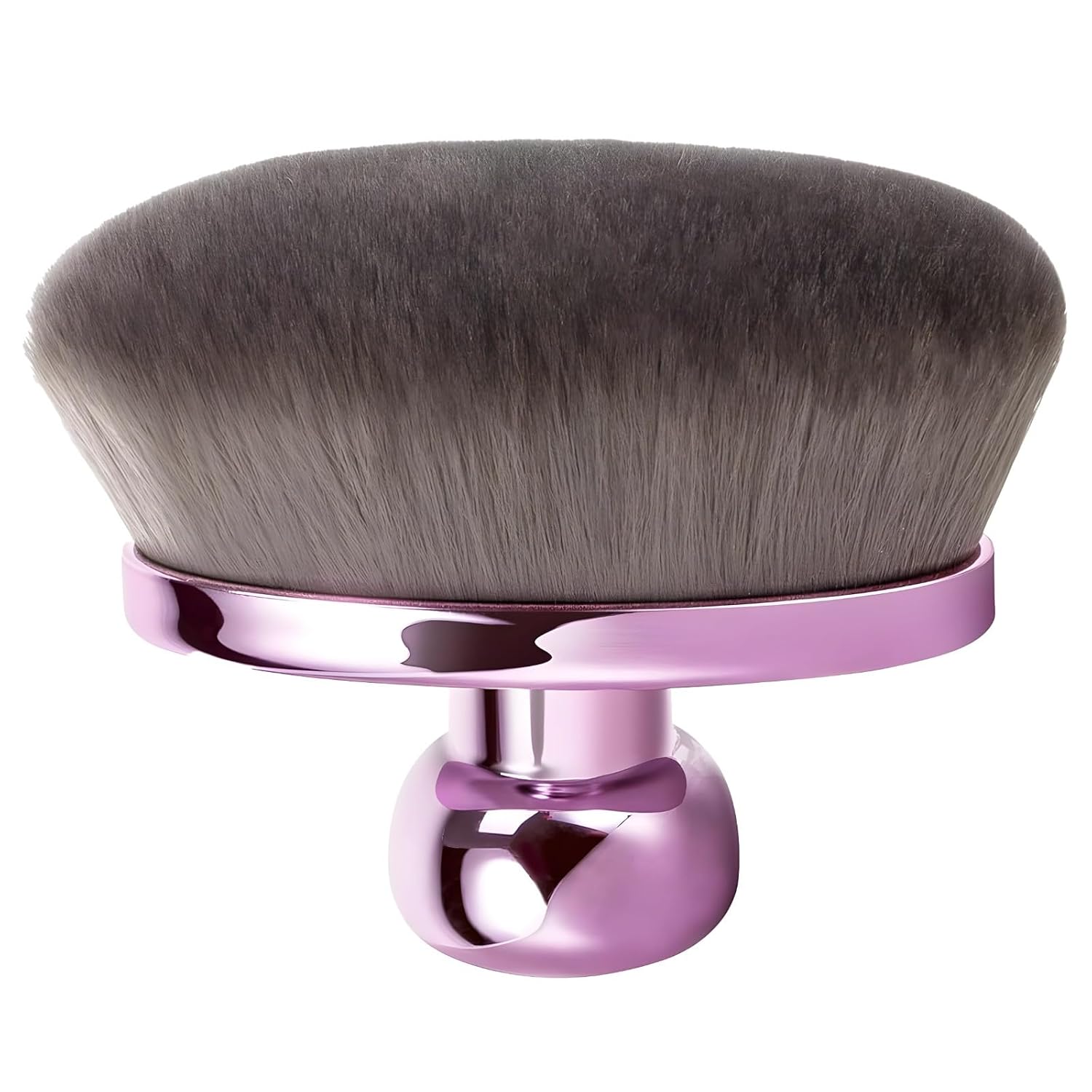 Large Purple Body Brush, Oval Makeup Brush With Dense Synthetic Fiber, Soft Applicator For Powder Base Makeup, Blending Bronzer Contouring, Travel-Friendly