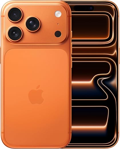 Apple iPhone 17 Pro 256GB – 6.3″ Display, A19 Chip, Cosmic Orange