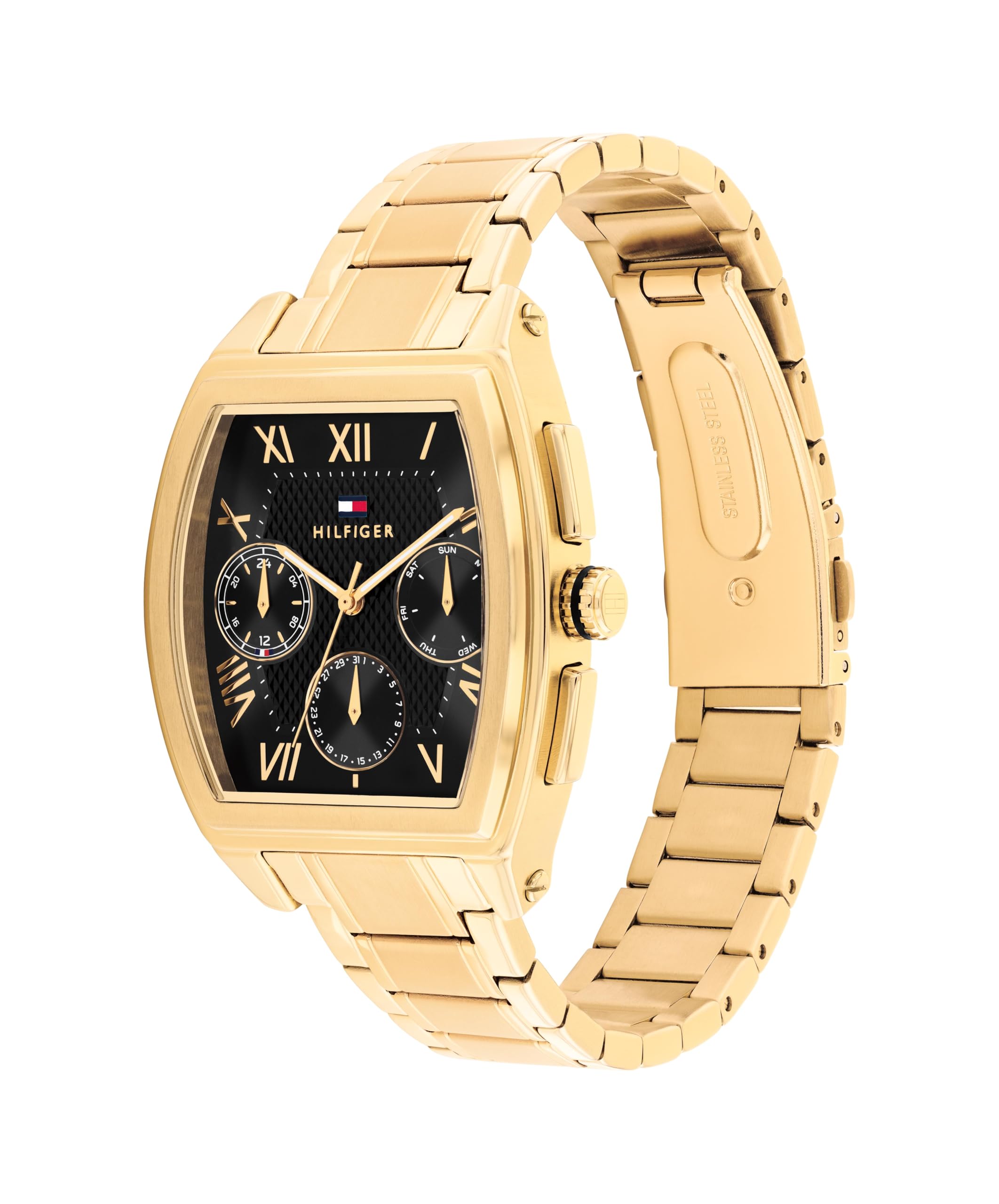 Tommy Hilfiger Multi Zifferblatt Quarz Uhr - Erhältlich aus Edelstahl oder Lederarmband