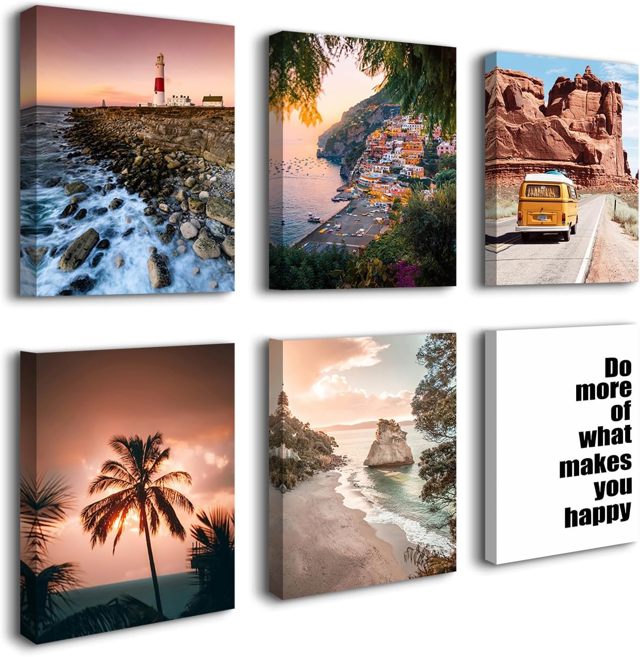 Visario Picture Set of 6 Framed Modern Picture Set Do What Makes You