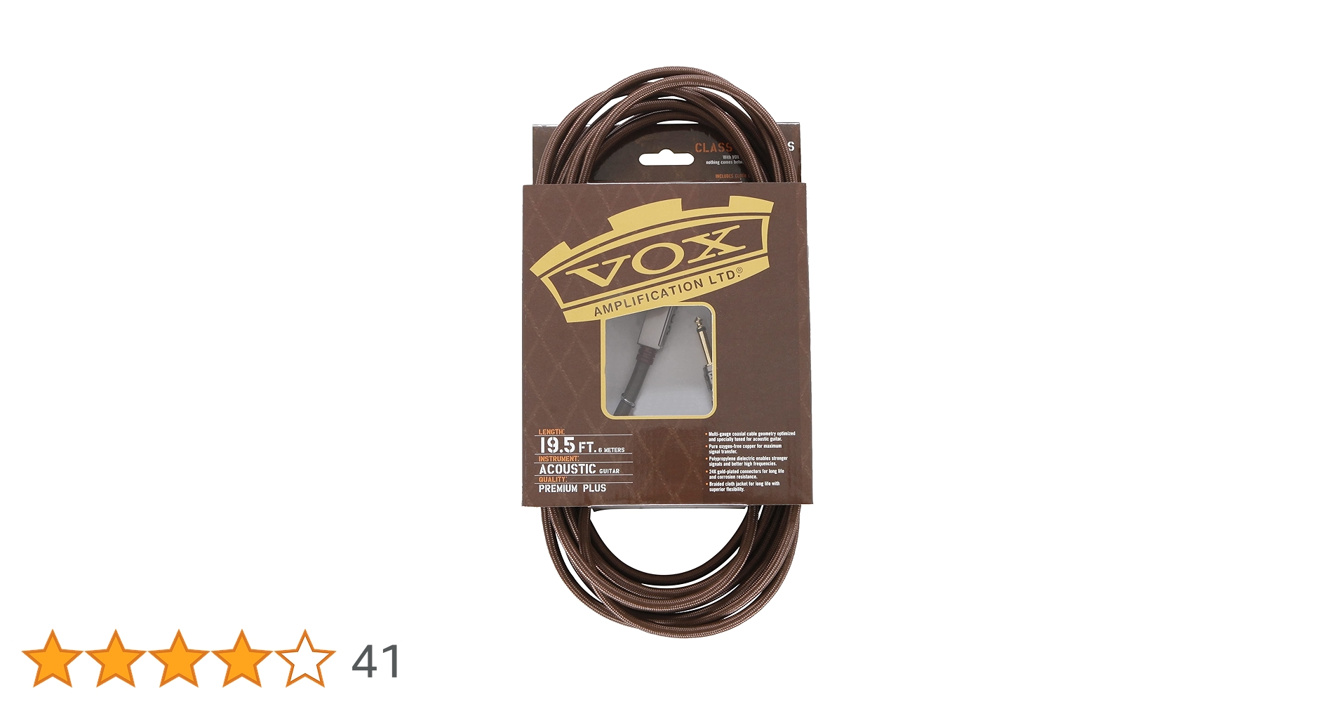 Amazon | VOX ヴォックス ケーブル アコースティック・ギター