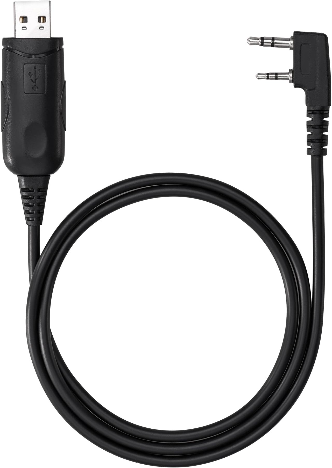 SAMCOM Walkie Talkies Programmable Cable K Head 2 Pin USB 2 Way Radio Programming Cable Compatible FPCN30A FPCN10A Two Way Radios, Window System Onlyโฆ