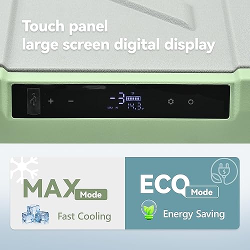 Miniatura 4 de EUHOMY Refrigerador de 12 voltios, batería utilizable de 58 cuartos de galón, refrigerador de coche de 0   68 , refrigerador de 12 V 1224 V CC