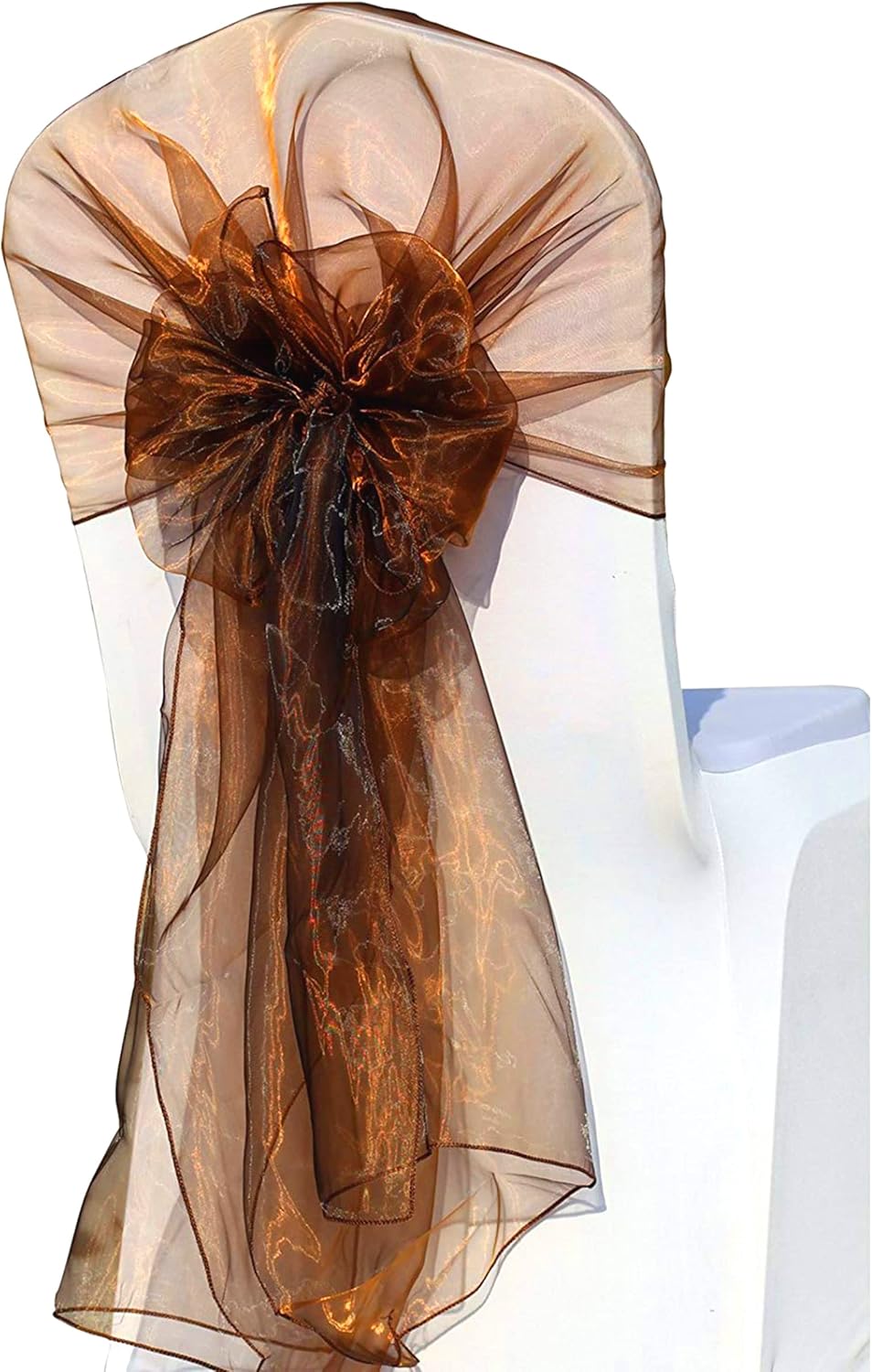 MDS Pack of 50 Organza Hoods Chair Sashes Bow sash for