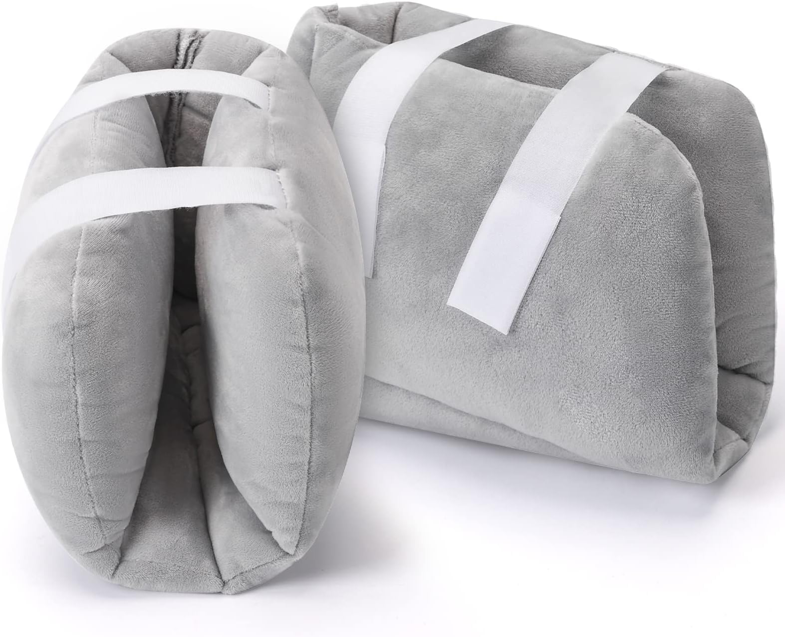 2 PCS Heel Protectors Cushion Pillows Off-Loading Heel Boot to Relieve Pressure from Sores and Ulcers Ultra Quilted Thick Soft Washable Pressure Relieving Pillow Boot