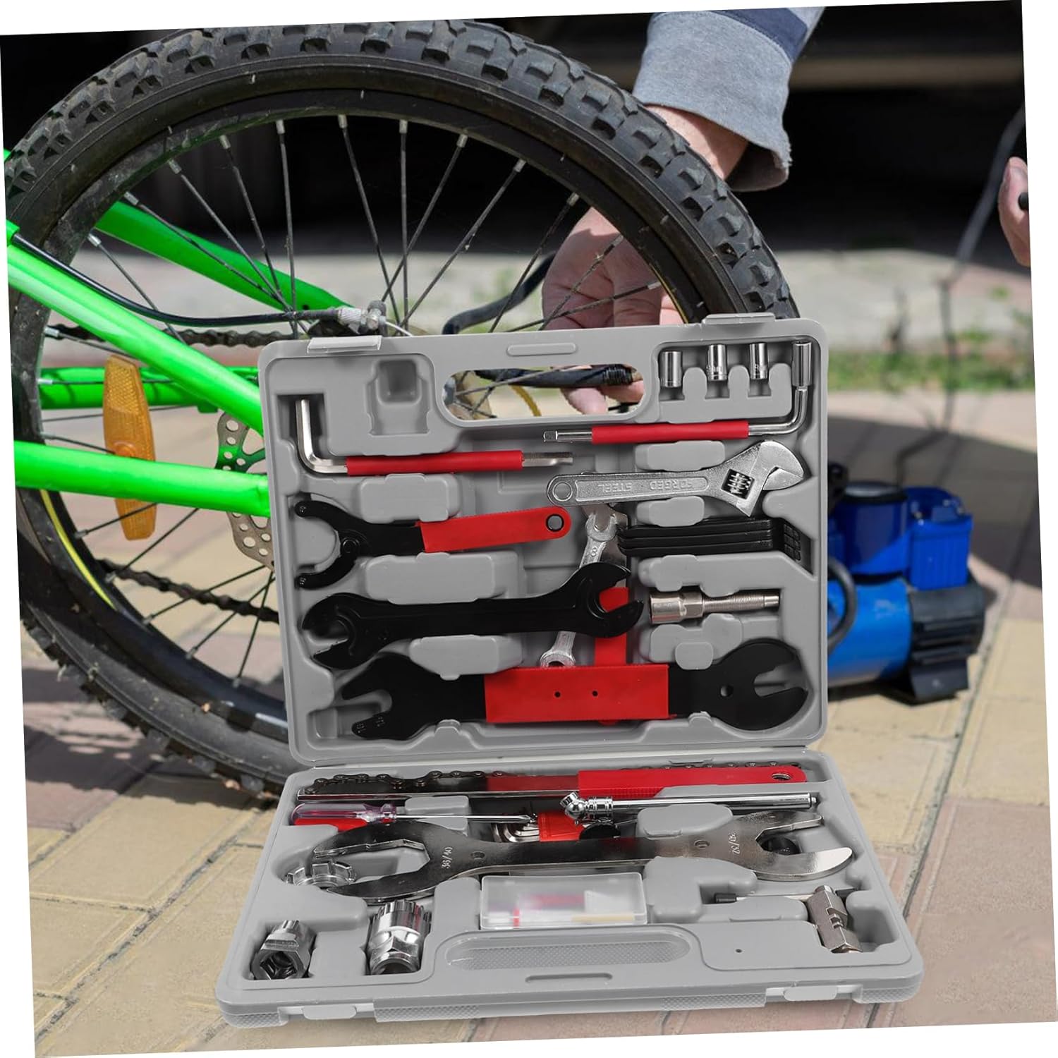 BESPORTBLE Bike Maintenance Kit Carbon Steel Repair Tools Road Mountain Bike Repair Tool Suits