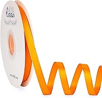 Vista 35 de Ribbli - Cinta de satén verde picea con borde dorado, satén de doble cara de 3/8 pulgadas x 50 yardas continuas, cinta verde para manualidades