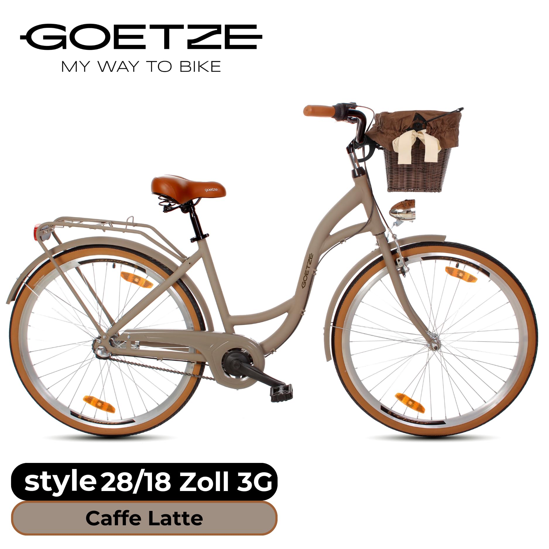 Goetze style aluminum vintage retro city bike women's bicycle