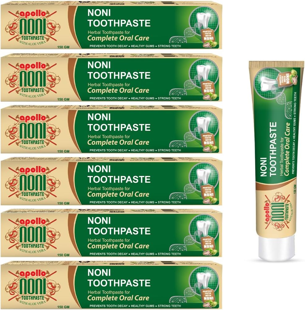 Toothpaste for Entire Family, Daily Oral Detox - Pure Herbal, Natural, No Chemicals - Protect Enamels, Strengthens Gums, Reduce Plaque | 150gm (Pack of 6)