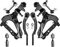 Vista 904 de Detroit Axle - Kit de suspensión frontal de 8 piezas para Dodge Journey 2009-2015, 2 brazos de control inferiores, 2 rótulas, 2 varillas