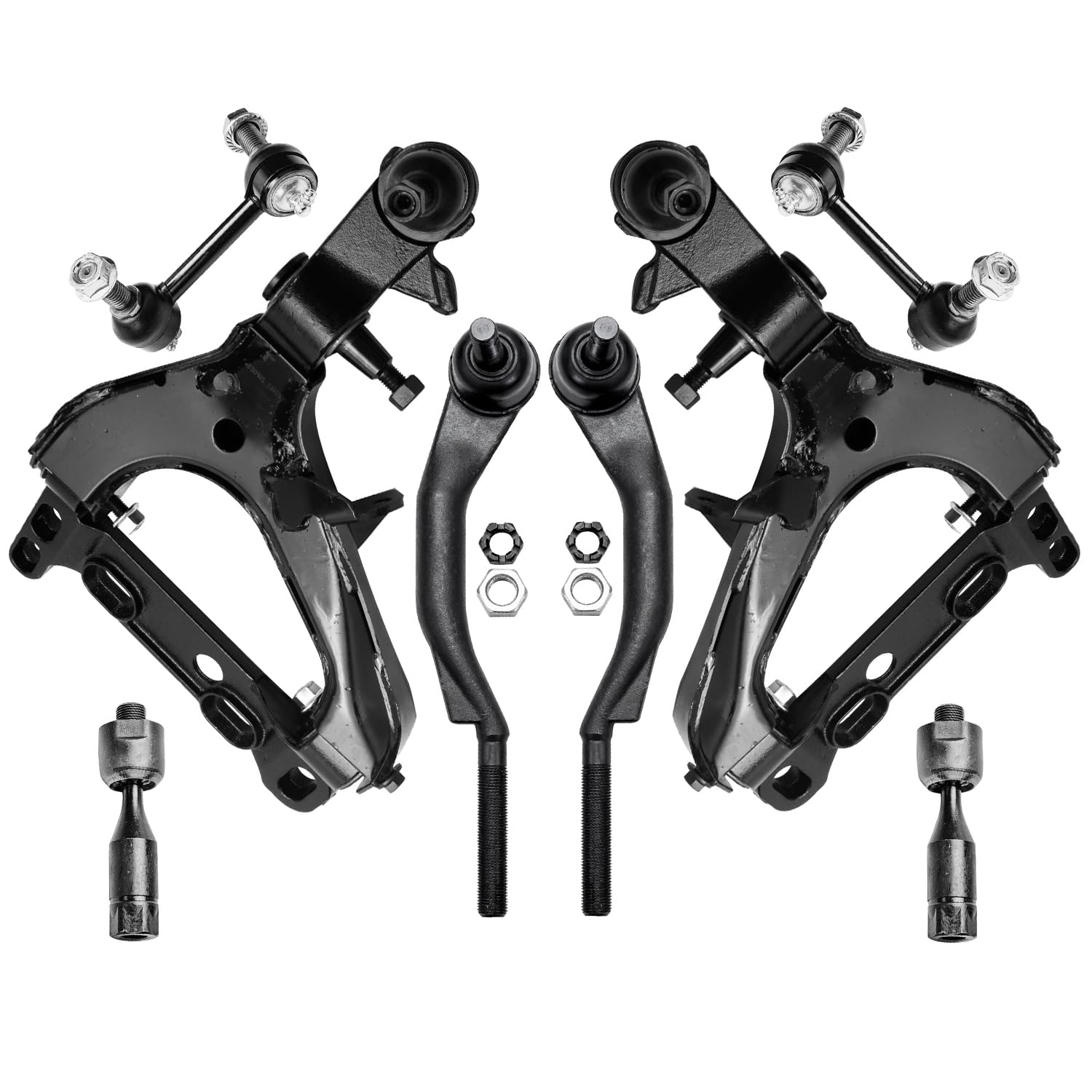 Detroit Axle - 8pc Front End Kit for 04-07 Chevy Trailblazer GMC Envoy 2