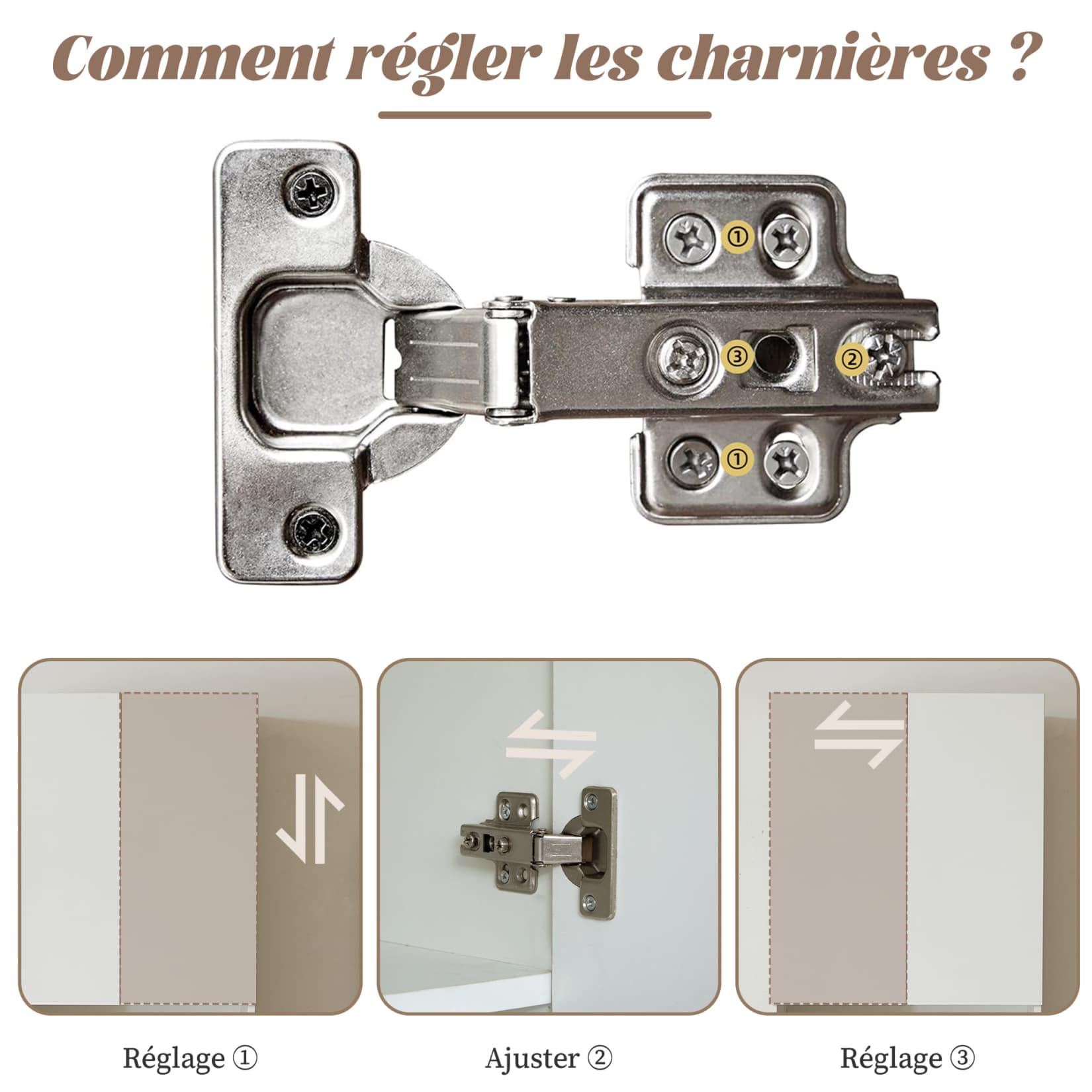 Desserte Cuisine à Roues Verrouillables 120x65x92cm,Ilot Central Cuisine avec Plan de Travail Pliable,2 Tiroirs,6 Étagères Ouvertes,Étagères Réglables,2 Portes Vitrées,Prises (A-Blanc)