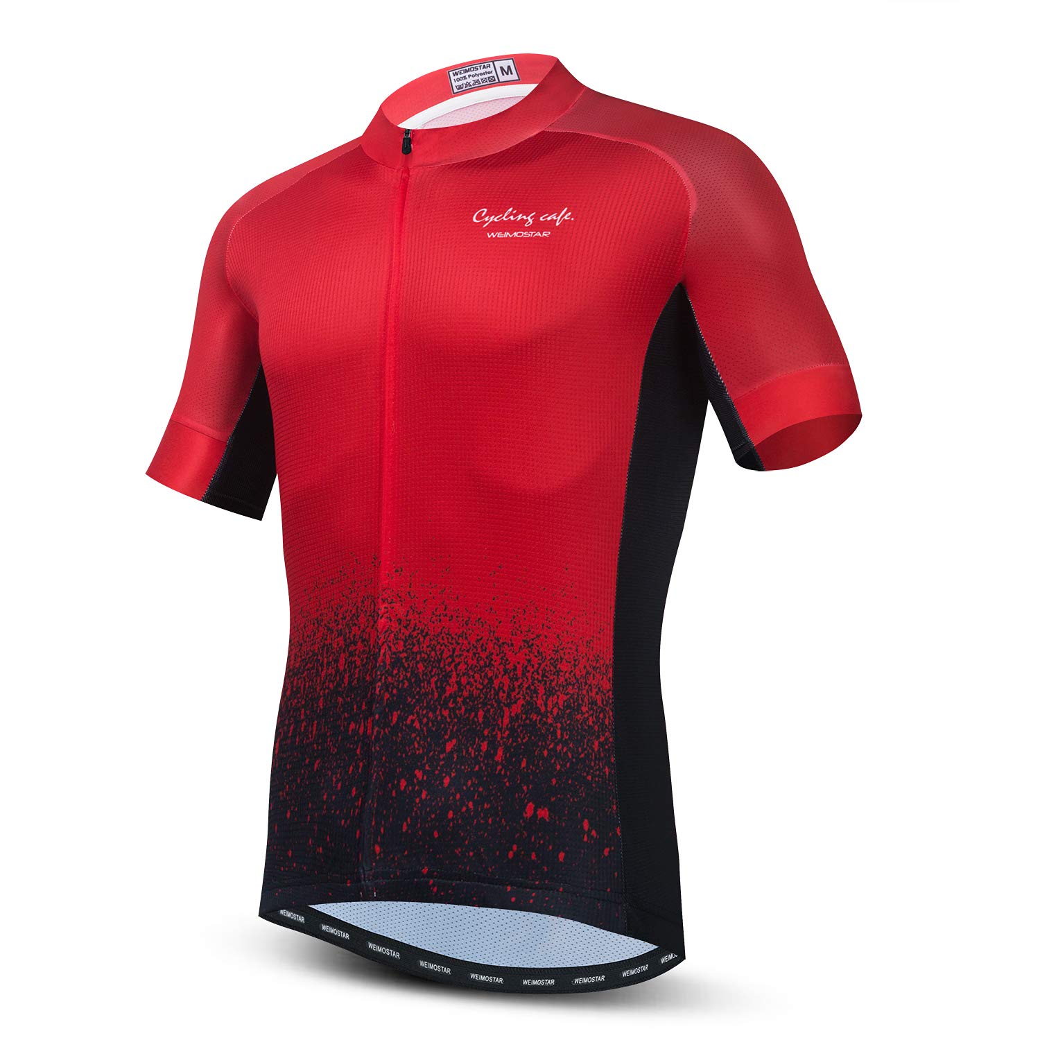 Jpojpo Men's 393 Cycling Jersey Quick-Dry Bike Short Sleeve Shirt Tops 3-Pockets Reflective S-3Xl