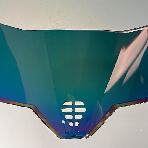 Miniatura 6 de IC-06 - Protectores de casco para ICON Airflite, visera facial, parabrisas, accesorios para casco de moto (Revo rojo profundo), tamaño universal