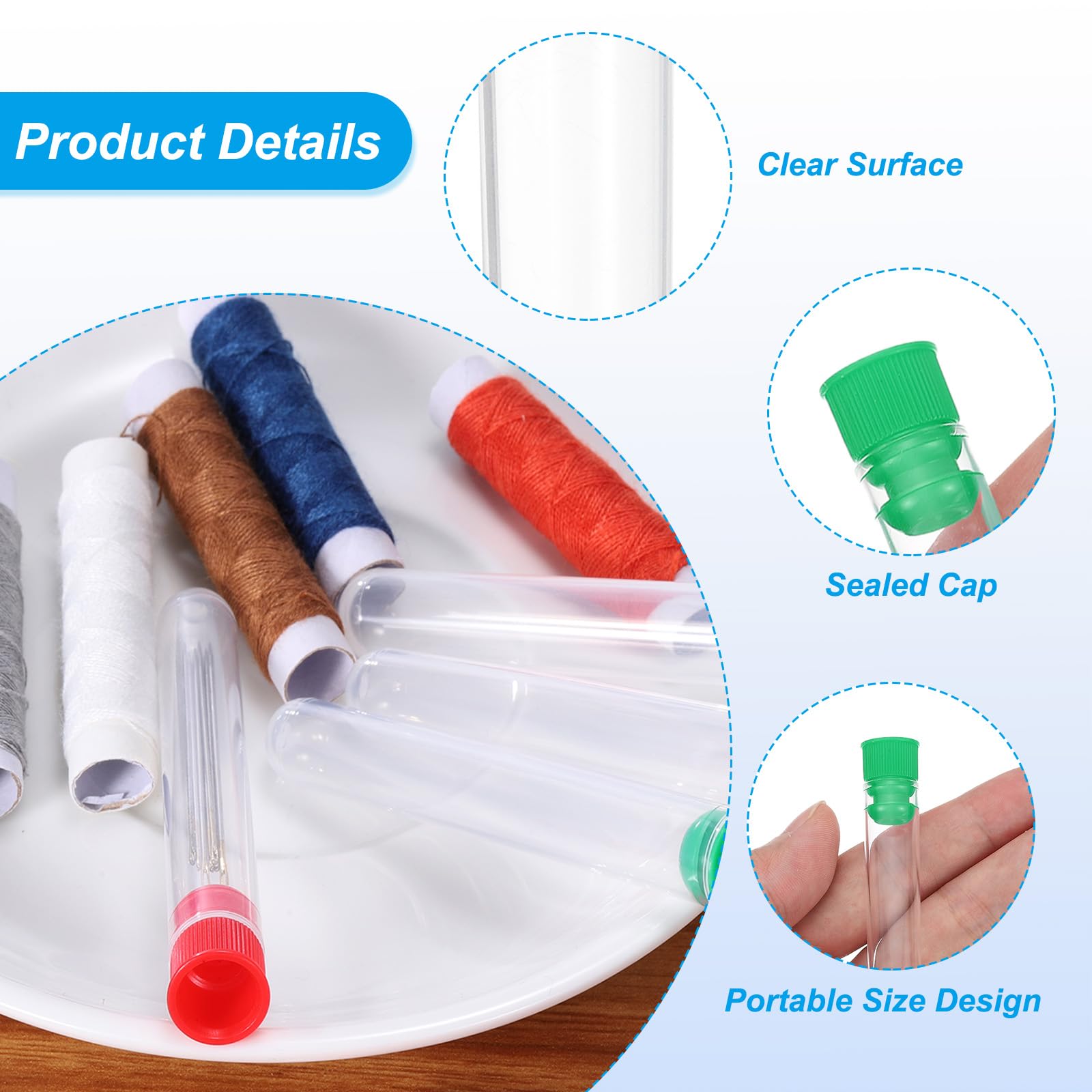 PATIKIL 0.5x4" Plastic Sewing Needle Storage Holder - Image 3
