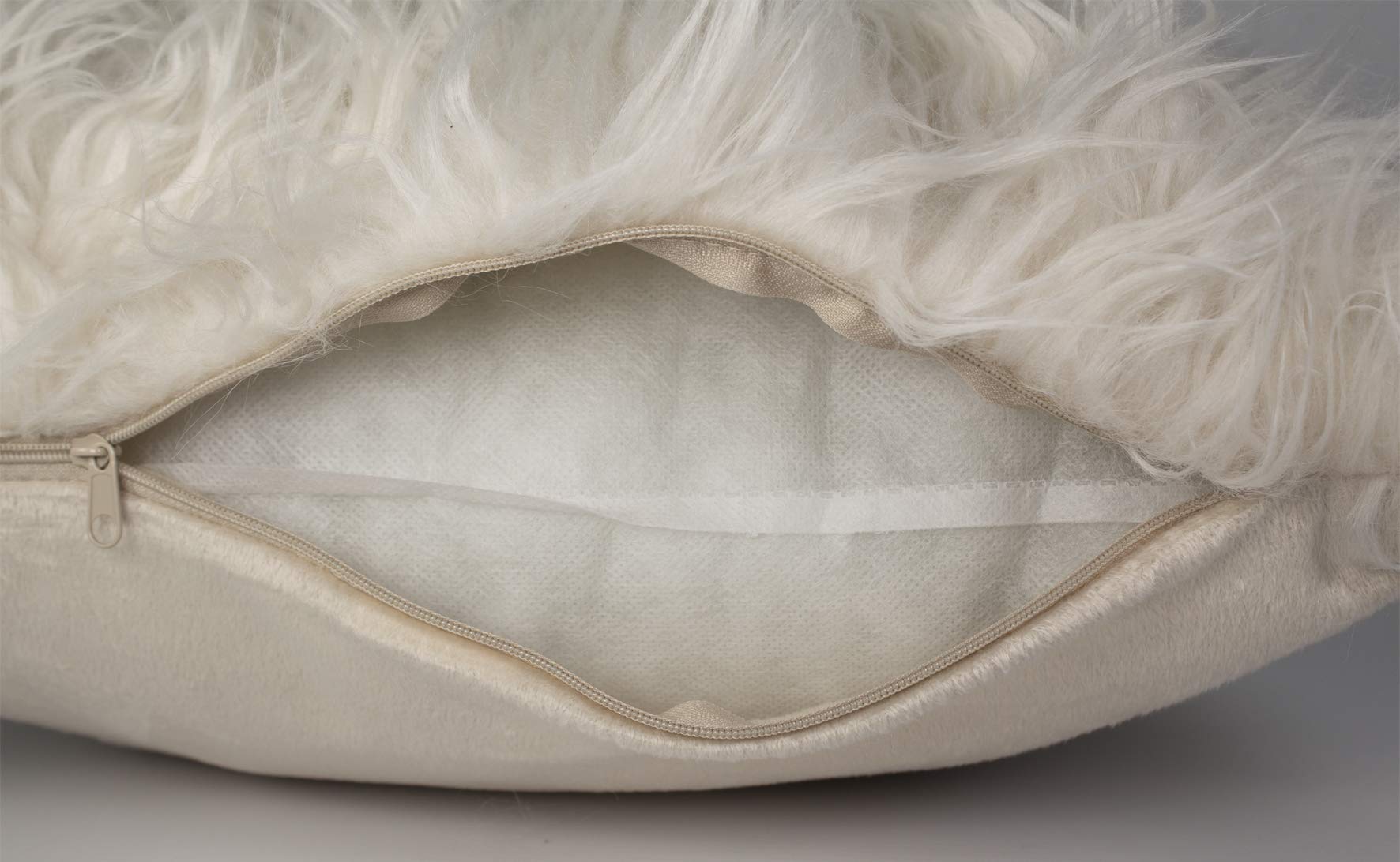 KWOS Federa Per Cuscino In Finta Pelliccia Morbida 45x45 Cm - Soffice Peluche Per Divano E Camera - 5