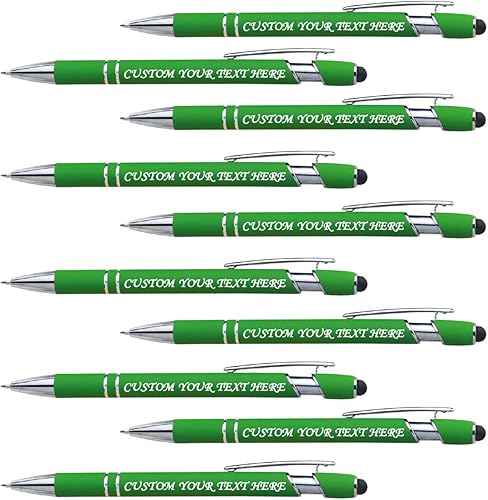 Vista 46 de 10 Pcs Personalized Pens Bulk Custom Ballpoint Pen, Engraved Pen with Name Logo Text Stylus Pens for Touch Screens Bulk-for Businesses, Office