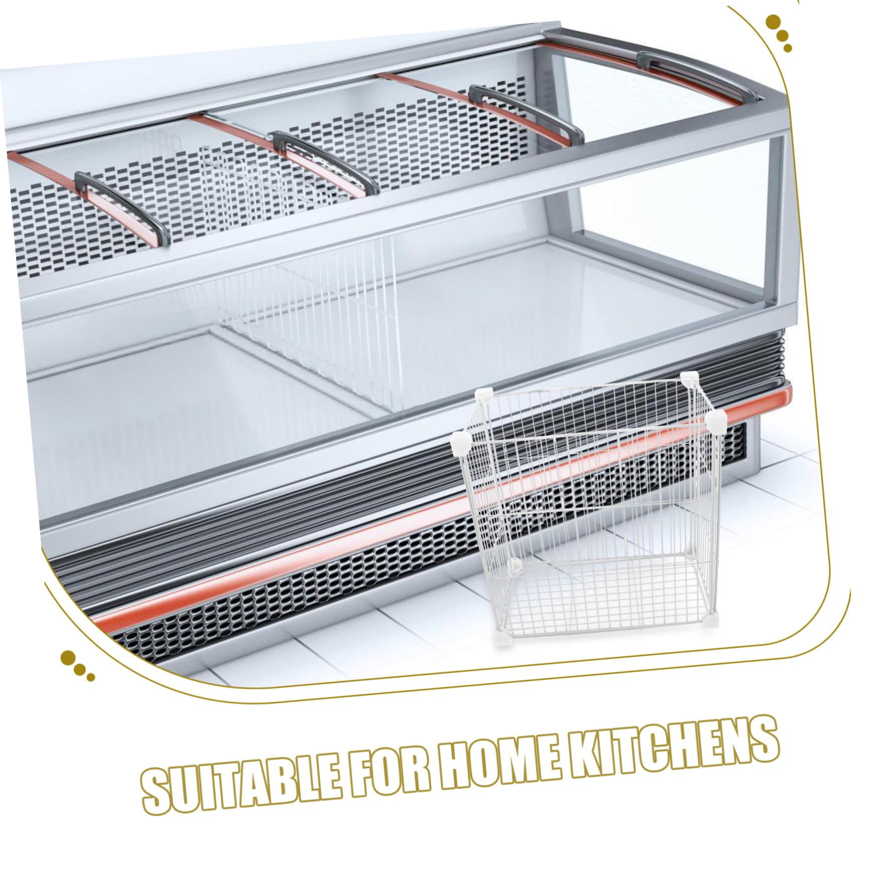 Robuste Aufbewahrungskörbe für Gefrierschrank zur Organisation von Lebensmitteln Snacks Gemüse und Obst