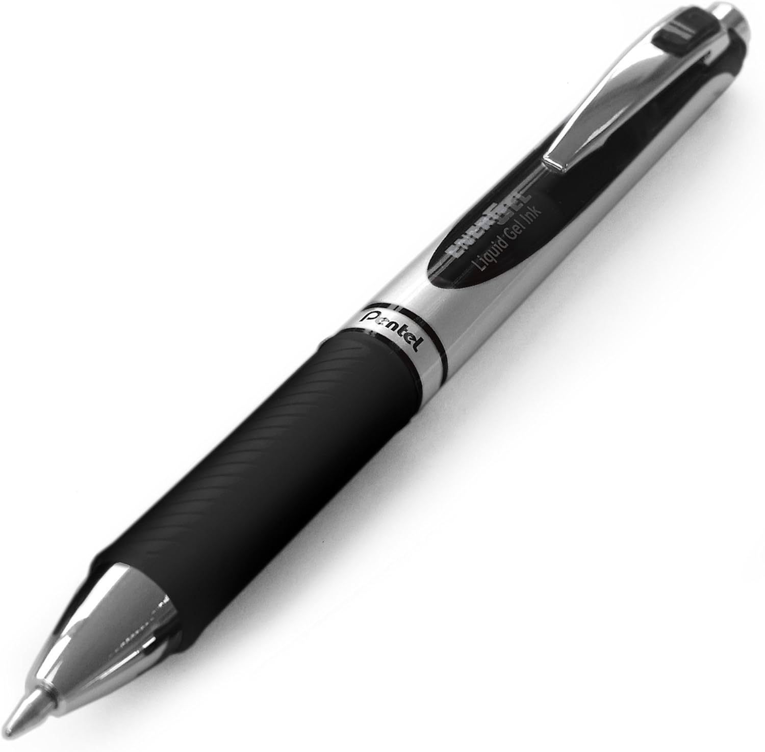 Pentel EnerGel XM BL77 - Retractable Liquid Gel Ink Pen - 0.7mm - 54% Recycled - Black - Box of 12