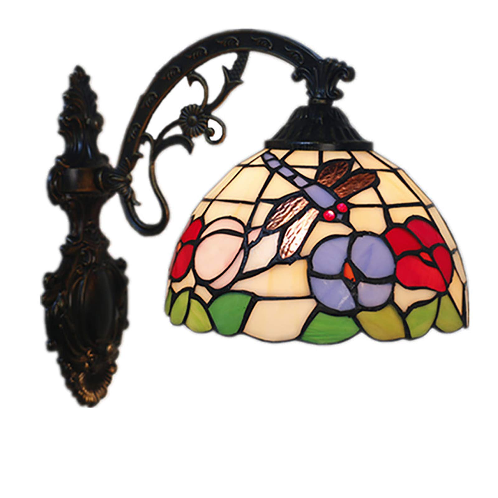 HYJAUSXB Wall Lamps Sconces E27 Lamp Pastoral-Style, Walllacement Lampshade Lighting for Bedroom Living Room Balcony Corridor Decoration