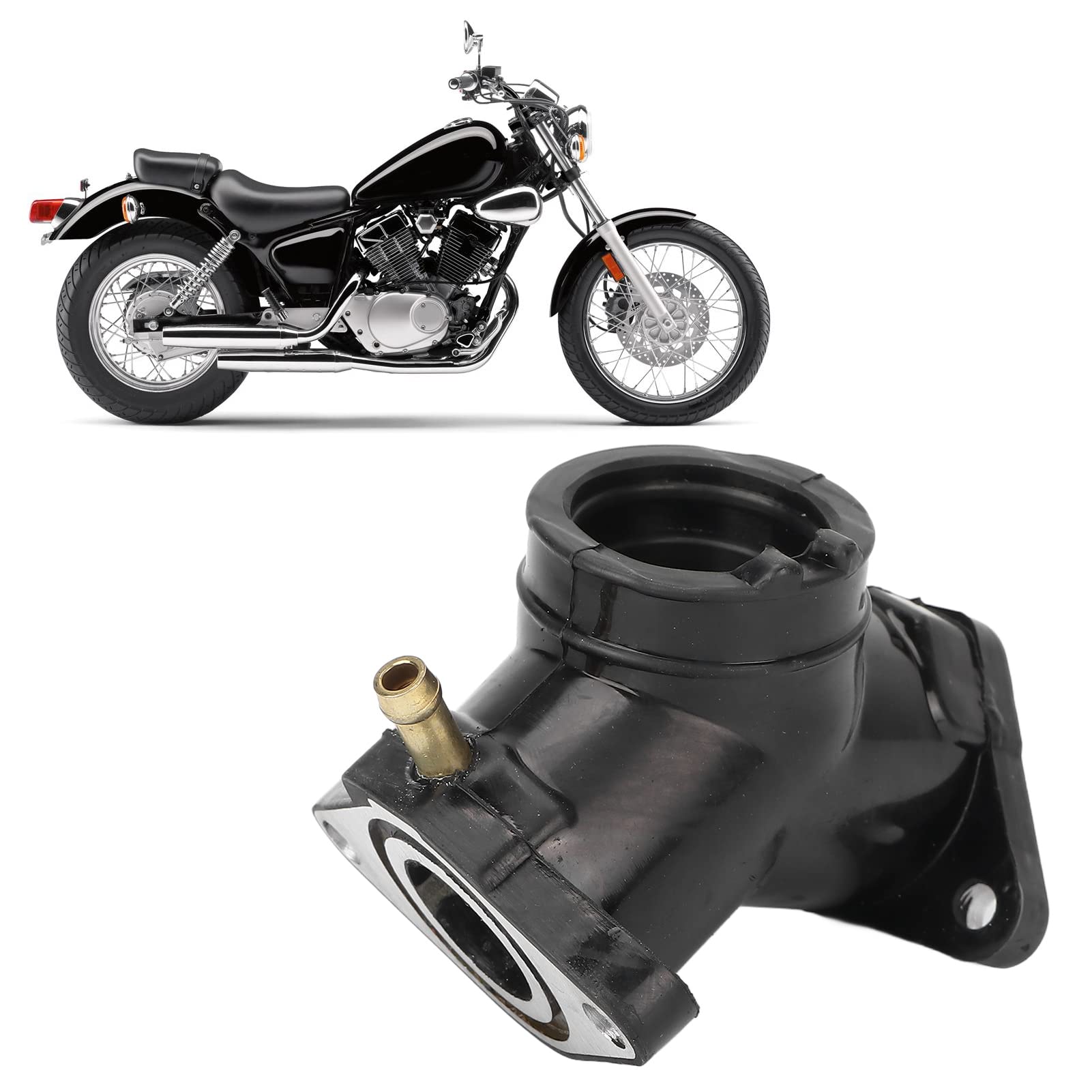 Fydun Soufflet de Collecteur D'admission de Carburateur Métal Solide Fiable Remplacement pour Virago XV125 250 XV250