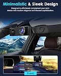 ORSKEY 4K Dash Cam, STARVIS 2 Capteur, 64GB SD Carte inclus, Caméra Dash pour voitures avec 5GHz Wi-Fi GPS, 2.45" IPS, WDR Vision nocturne, 24H Mode de stationnement