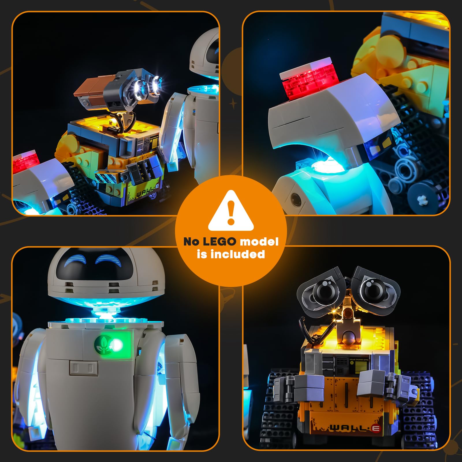 LIGHTAILING Light for Lego-43279 WALL-E and EVE - Easy Install, Hidden Wiring, Home Decor & Gift-Ready (Model Not Included) - Image 3