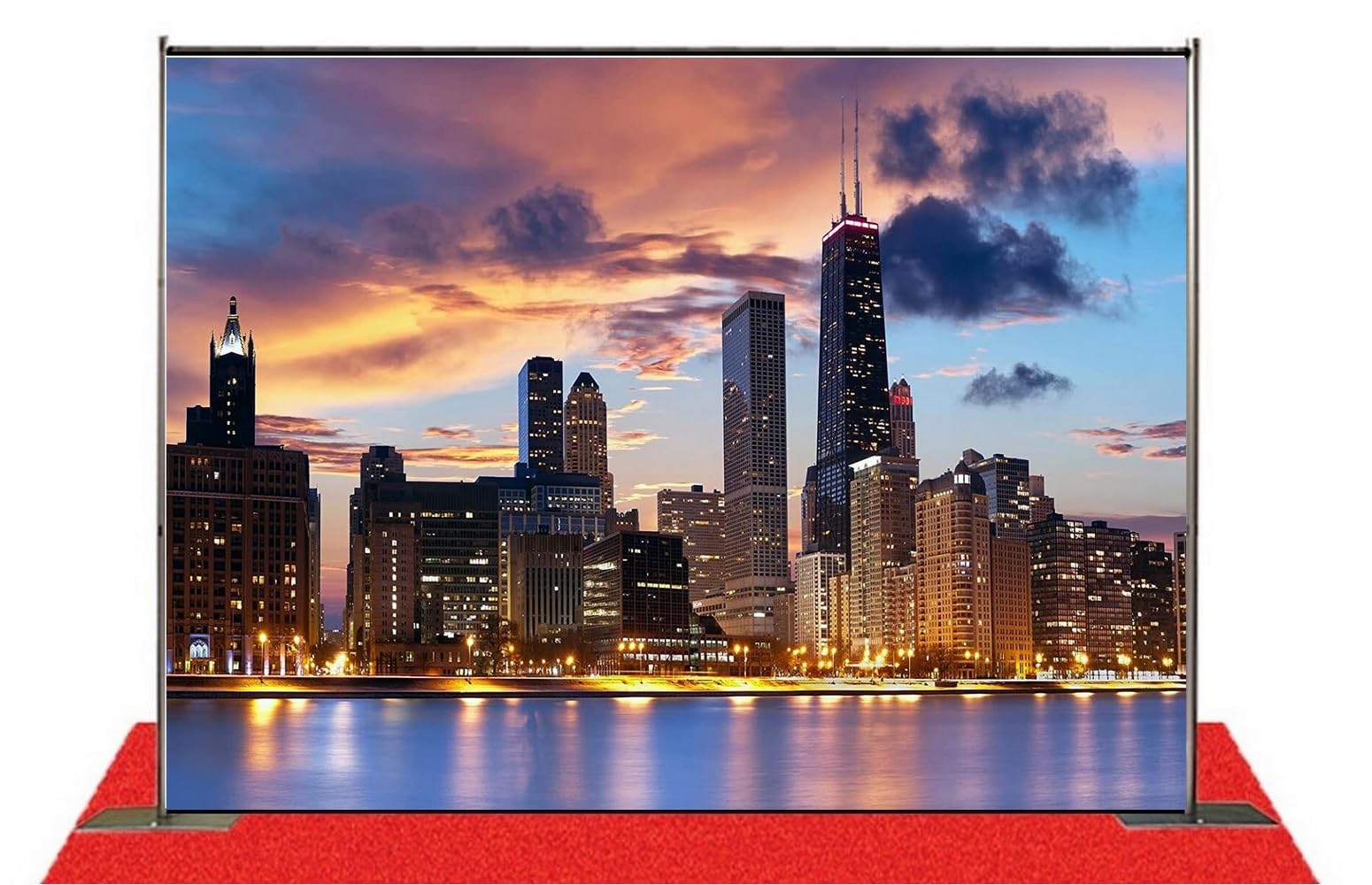 BACKDROP ハイバック用❗️ Amazon | 7 X 5ft Chicago City Skyline Backdropsハイグレード