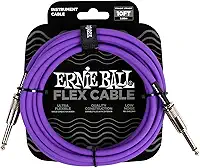 Ernie Ball Flex Instrument Cable Straight/Straight 10ft - Purple