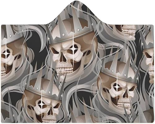 Miniatura 8 de Manta con capucha y capa suave y acogedora de terciopelo ártico para mujeres y hombres