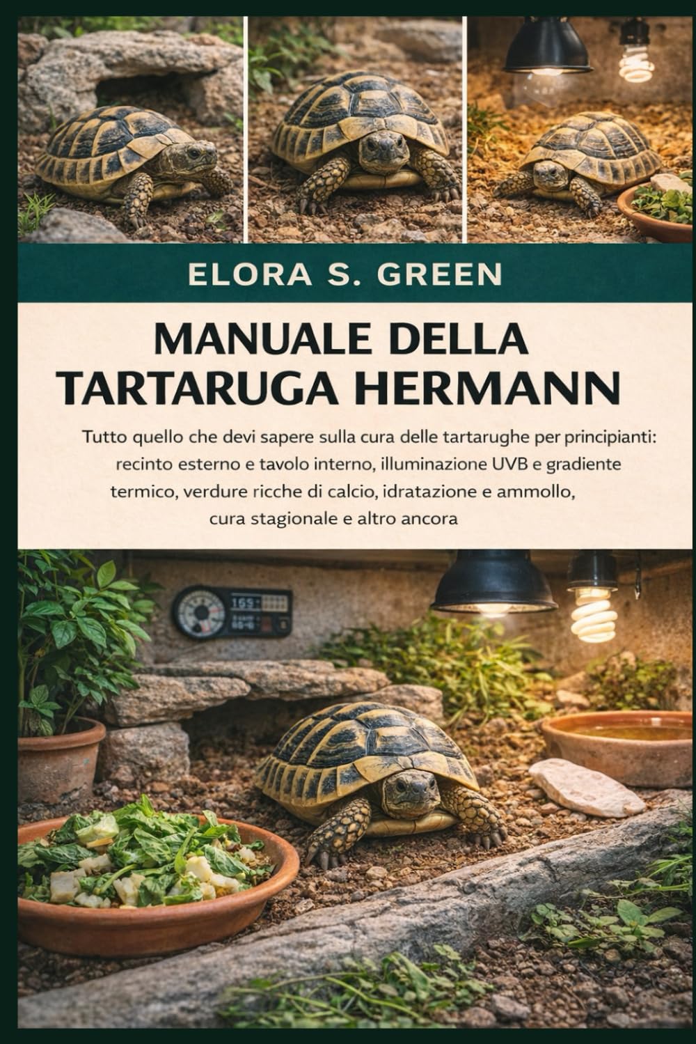 MANUALE DELLA TARTARUGA HERMANN: Tutto quello che devi sapere sulla cura delle tartarughe per principianti: recinto esterno e tavolo interno, ... idratazione e ammollo, cura stagionale e