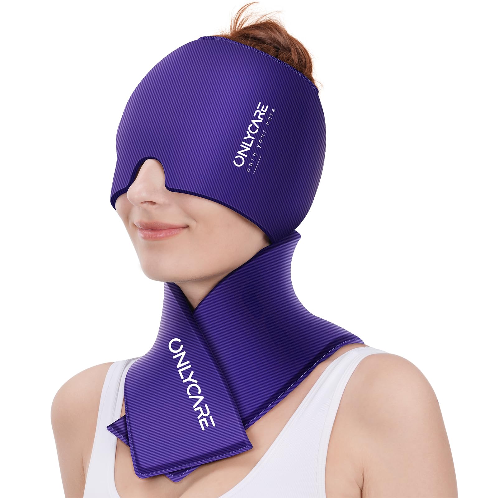 ONLYCARE Migraine Relief Cap, Headache Relief & Neck Ice Pack Wrap Gel Set — Amazon image 9