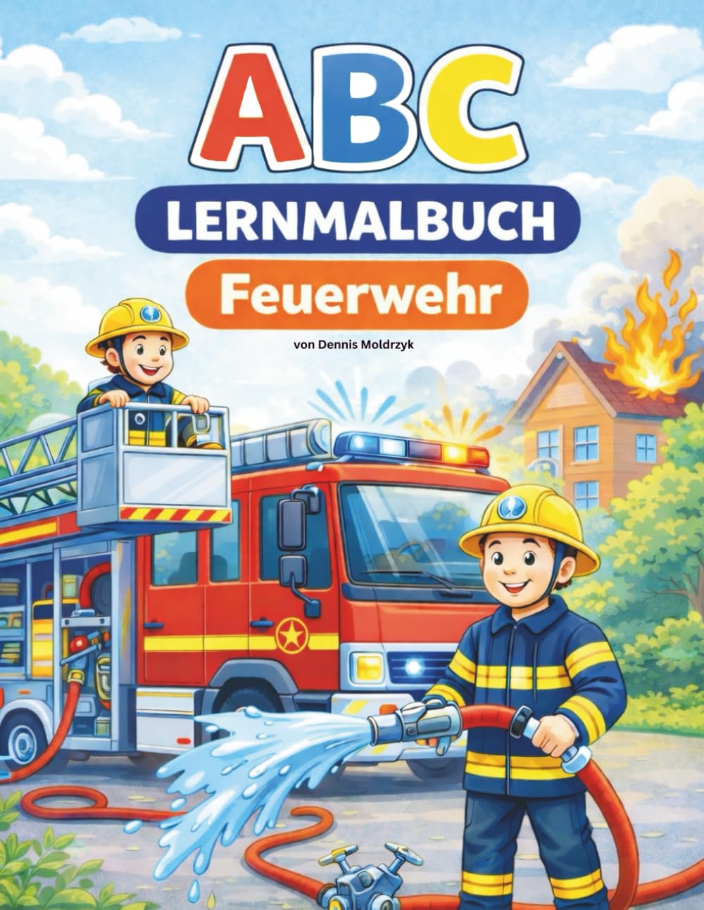 ABC-Lernmalbuch - Feuerwehr: Spielerisch das Alphabet lernen - Feuerwehr von A bis Z zum Ausmalen