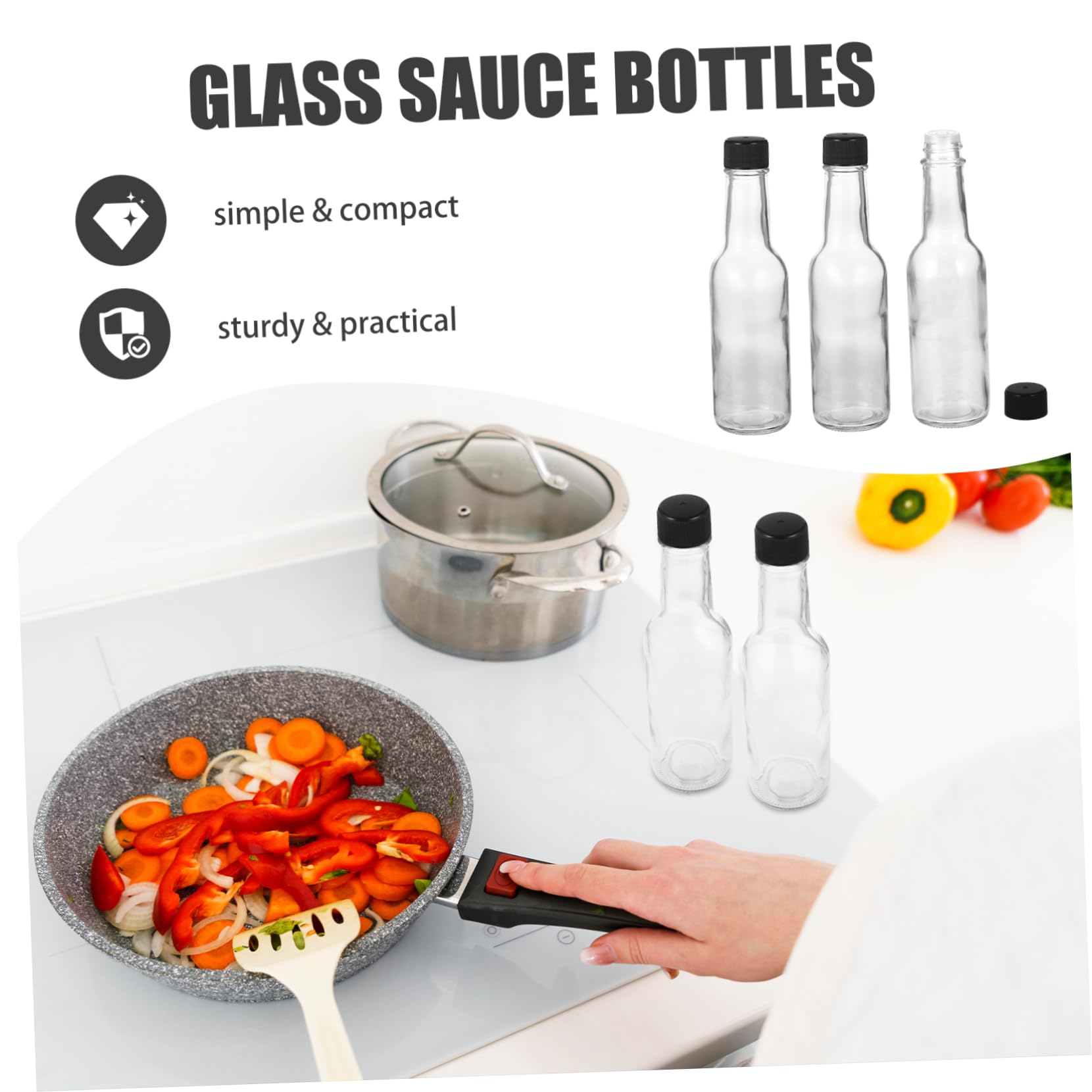 6pezzi Bottiglia in Per Salse Contenitore Per Ketchup Sciroppo e Condimenti Per Picnic e Viaggi Realizzata Materiale Pe Duraturo