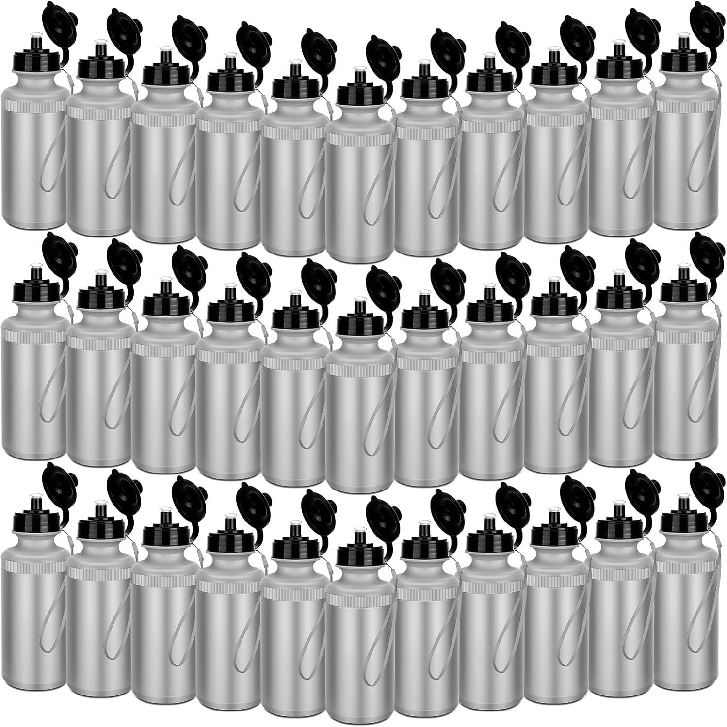 72 Pcs Sports Water Bottles Bulk 20 oz Plastic Water Bottles Reusable