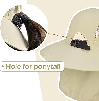 Solaris Foldable Neck Flap Cover Sun Cap UPF 50 Protection Hat for Outdoor Fishing Hiking