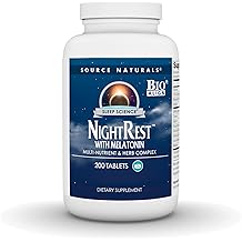 Source Naturals Night Rest with Melatonin - Multi Nutrient and Herb Complex - 200 Tablets