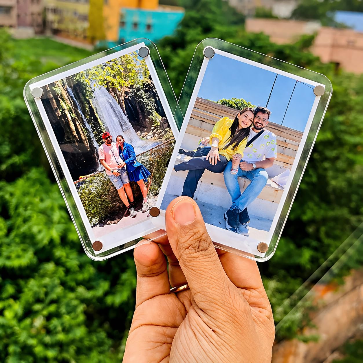 Customized/Personalized Fridge Magnet Frames, Fridge Magnet with Photo, Mini Picture Frames | Perfect for Polaroid Photos, Instant Camera Prints, and Gifting (Pack of 1)-image-18