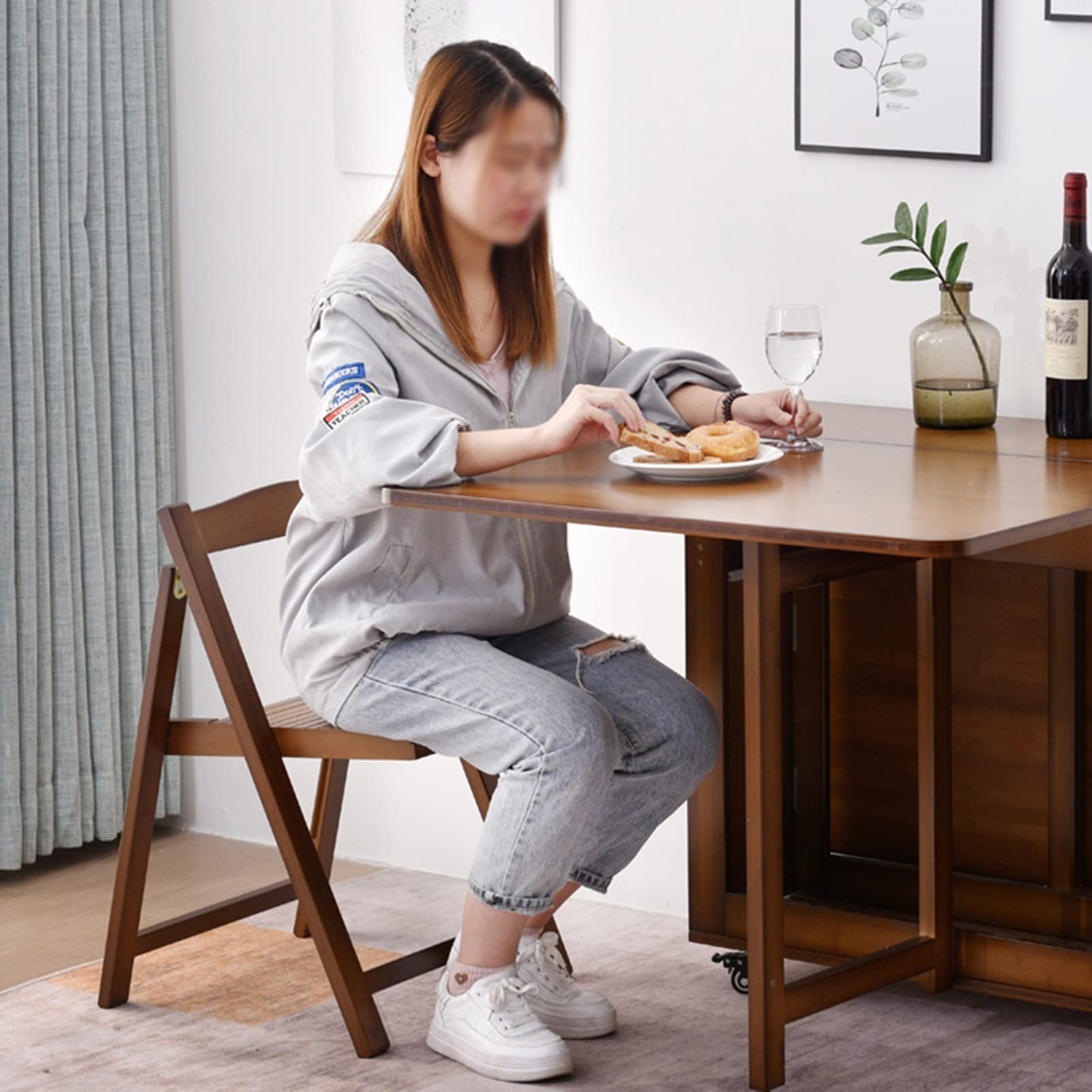 Amazon.com: Household Folding Chair, Modern Nordic Solid