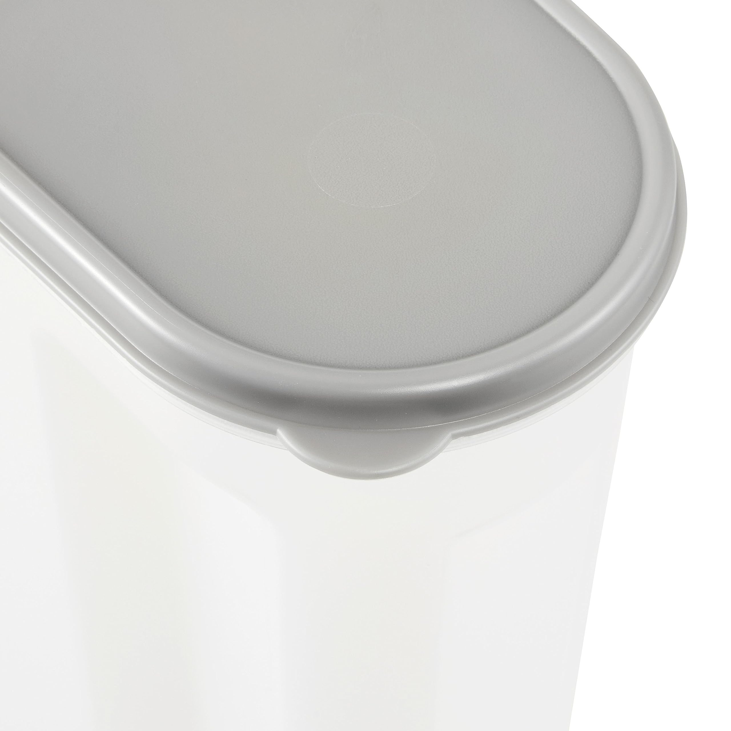 keeeper Schüttdose Jean für Trockenvorräte, Aufklappbarer Deckel, 5 l, Polypropylen, 24 x 11,5 x 30,5 cm, Nordic Grey