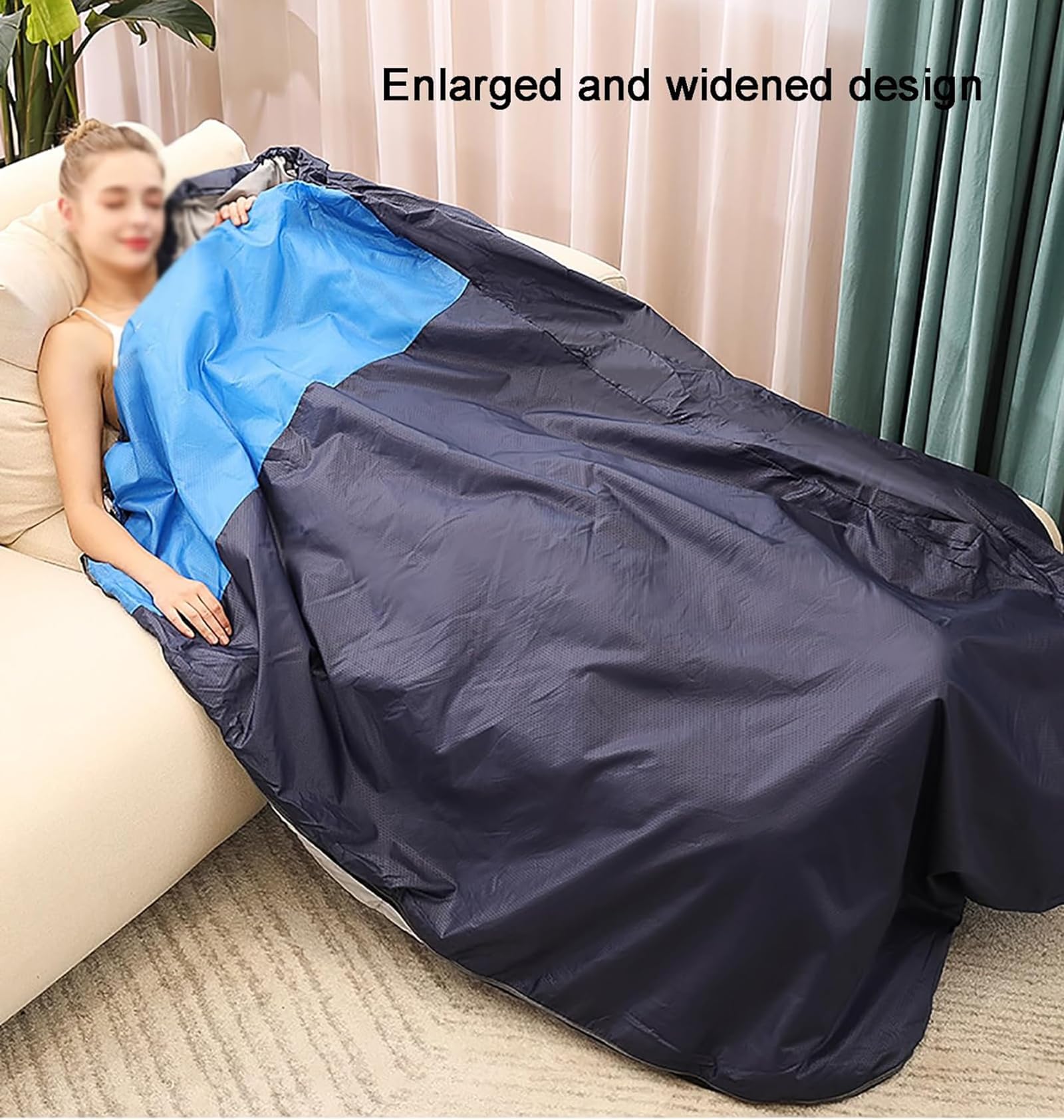 McbeAn Saco De Dormir Ultraligero para Exteriores, Saco De Dormir De Plumas En Forma De Huevo, Cálido Y Transpirable, Espacio Espacioso, para Clima Frío De Invierno, Camping, Senderismo En Clima Frío